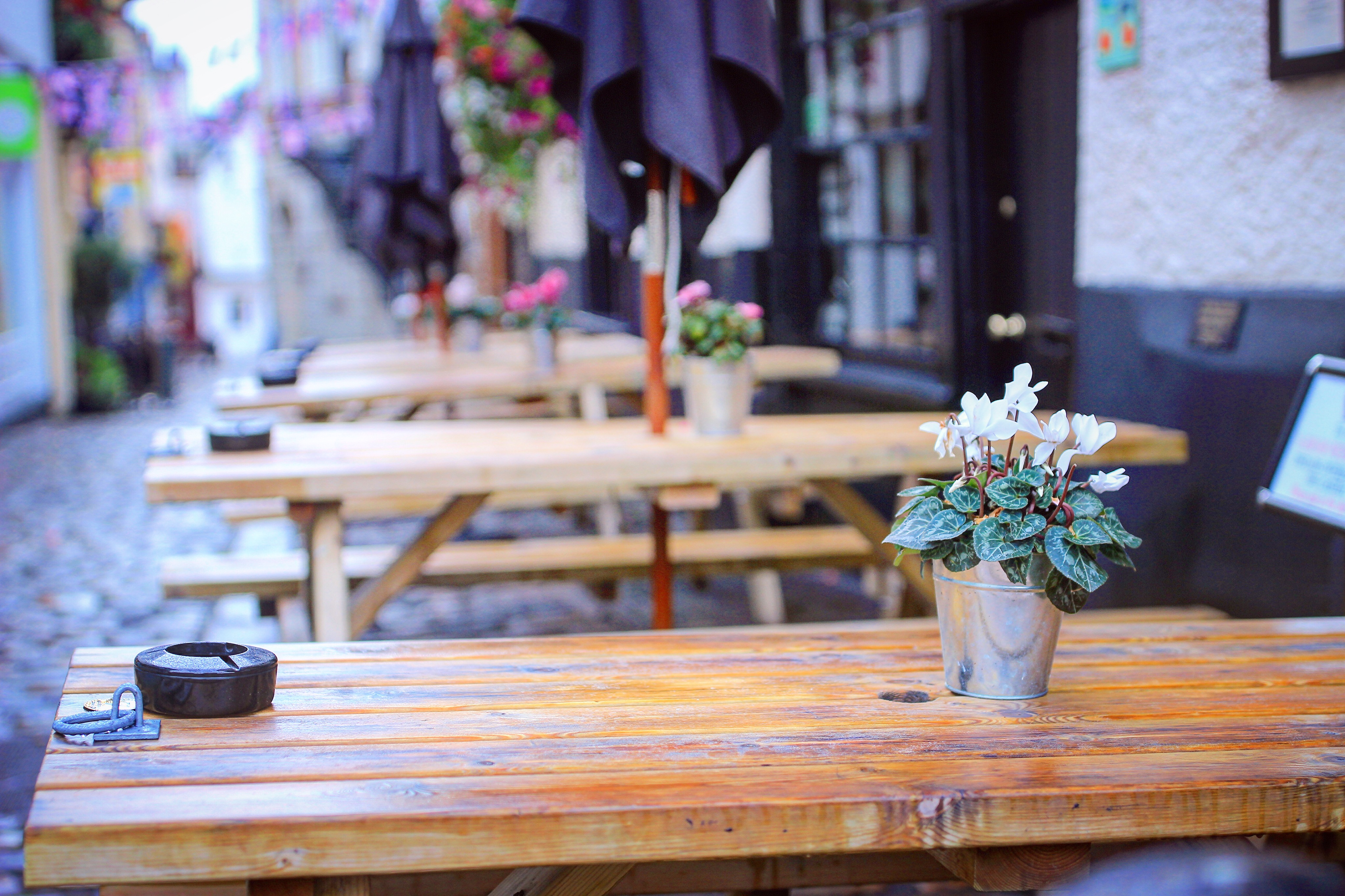 虽然是露天的酒吧,但卫生打理的很好