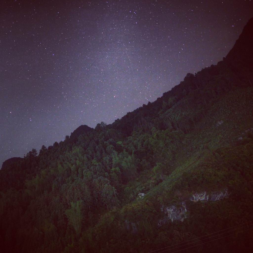 在城市里不能见到的星空